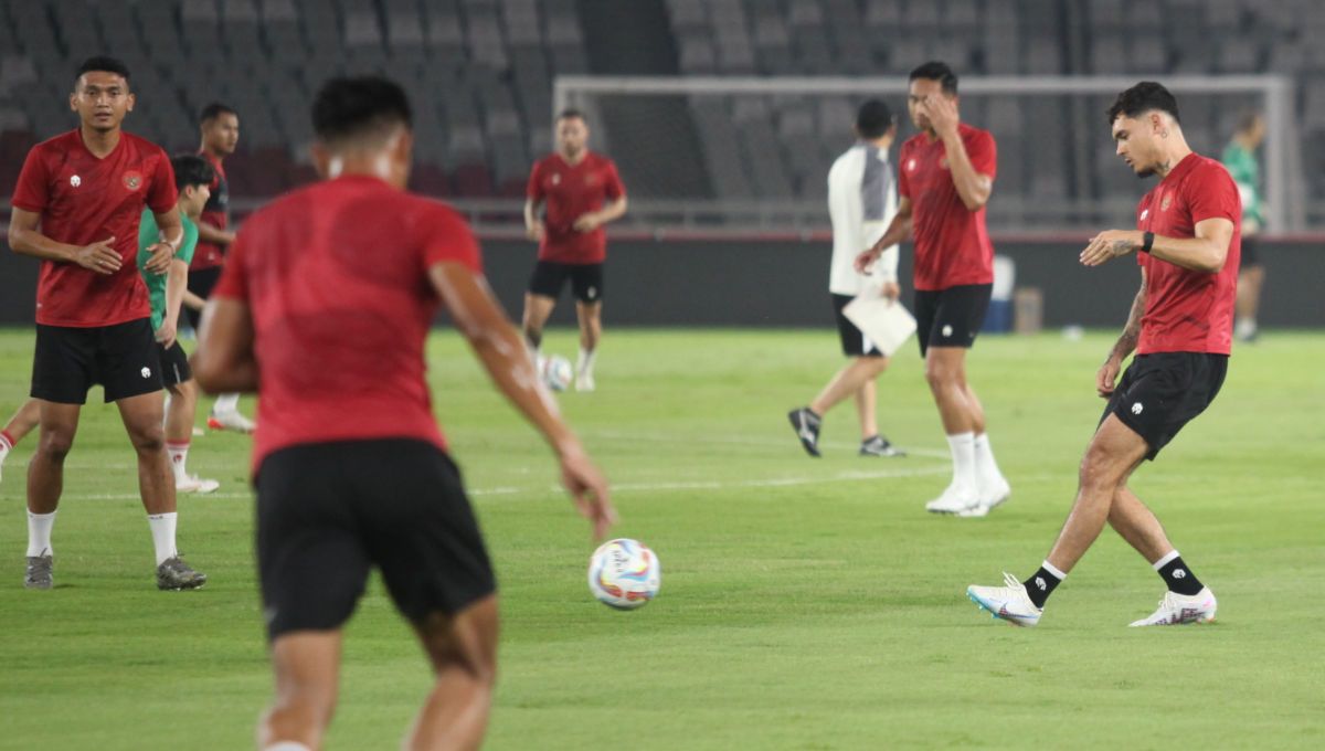 Jadwal Timnas Indonesia di Kualifikasi Piala Dunia Zona Asia Hari Ini, Kamis (12/10/23). Copyright: © Herry Ibrahim/INDOSPORT