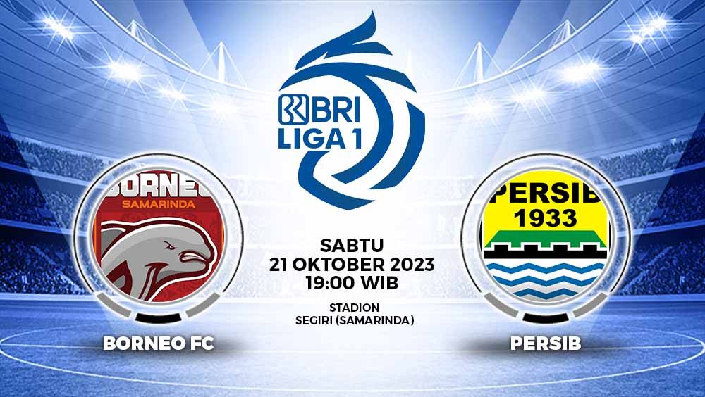 Prediksi laga pekan ke-16 Liga 1 2023/2024 antara Borneo FC vs Persib Bandung di Stadion Segiri, Samarinda, Sabtu (21/10/23). Copyright: © Grafis: Yuhariyanto/INDOSPORT