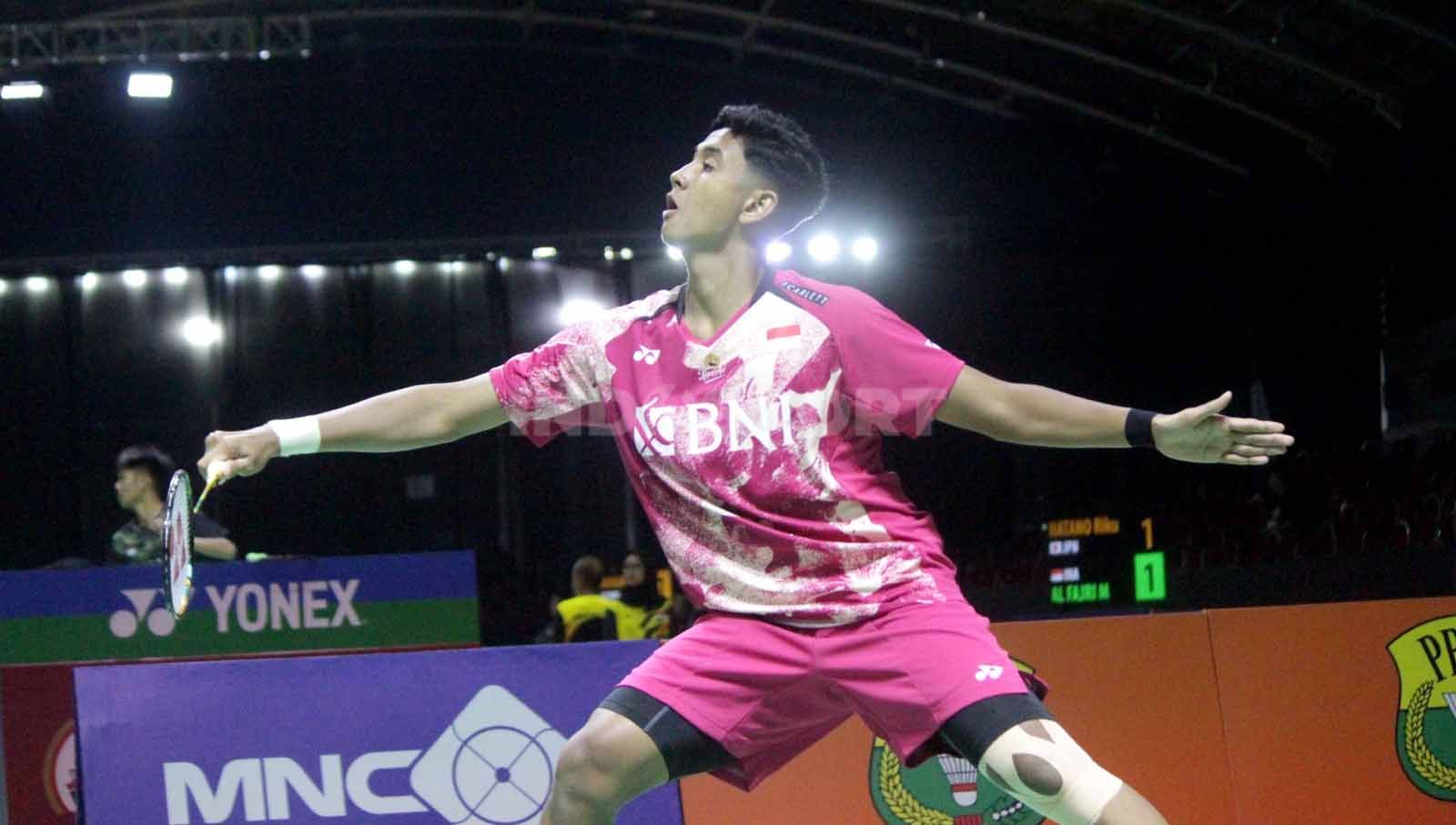 Hasil lengkap Indonesia Masters Super 100 2023 Surabaya, Rabu (25/10/23), di mana Alwi Farhan, Rayhan/Rahmat, hingga Jafar/Aisyah mampu melaju ke babak 16 besar. (Foto: Fitra Herdian/INDOSPORT) Copyright: © Fitra Herdian/INDOSPORT