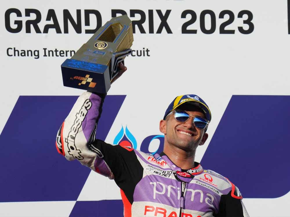Hasil MotoGP Thailand 2023: Jorge Martin Menang, Pecco Bagnaia Terancam