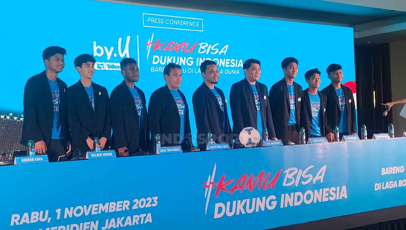 Masyarakat diimbau untuk tidak memandang sebelah mata Timnas Indonesia U-17 yang akan berlaga di Piala Dunia. Foto: Zainal Hasan/INDOSPORT. Copyright: © Zainal Hasan/INDOSPORT