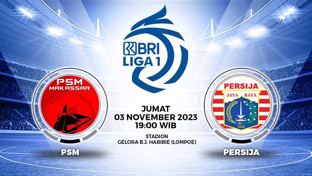 Prediksi Pertandingan antara PSM Makassar vs Persija Jakarta (RBI Liga 1). Copyright: &copy; Grafis: Yuhariyanto/INDOSPORT