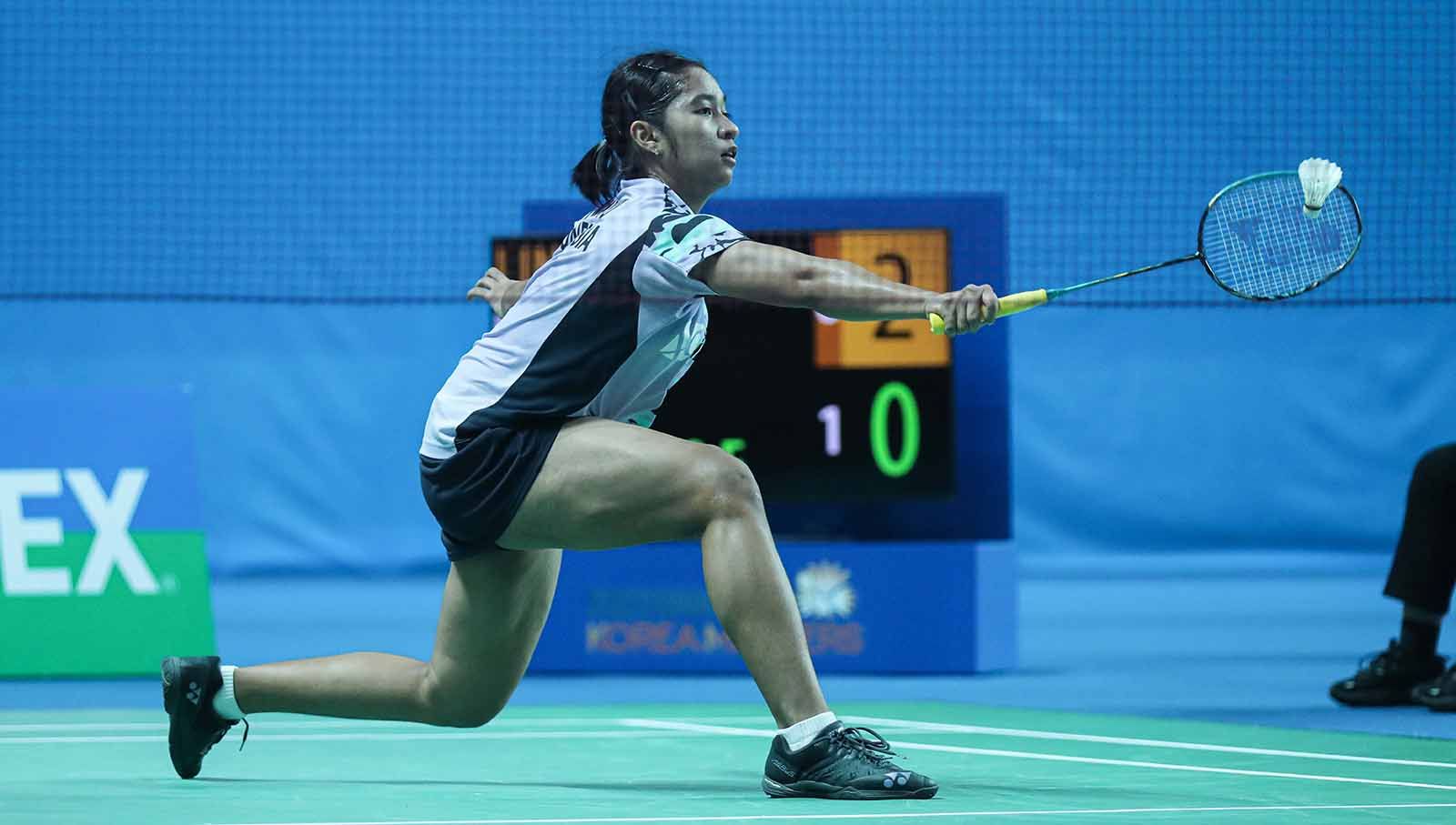 Tunggal putri Indonesia Ester Nurumi Tri Wardoyo lolos ke perempat final Korea Masters 2023 (Foto: Humas PP PBSI) Copyright: © Humas PP PBSI