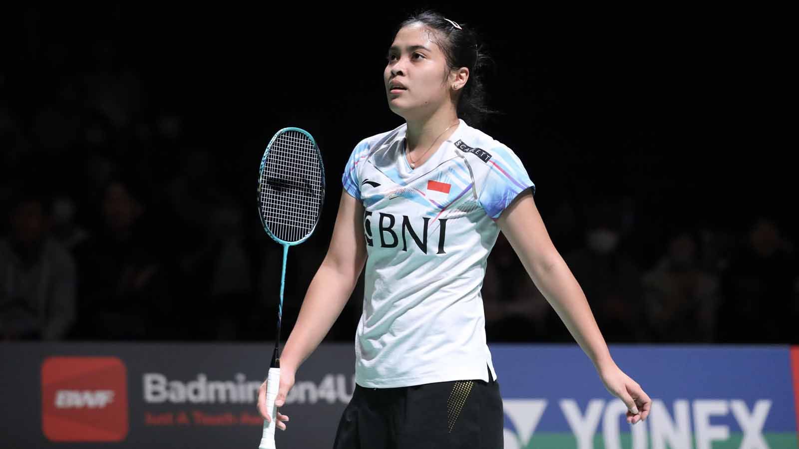 Indra Wijaya selaku Kepala Pelatih Tunggal Putri Pelatnas PBSI membeberkan persiapan Gregoria Mariska jelang BWF World Tour Finals 2023. (Foto: PP PBSI) Copyright: © PP PBSI