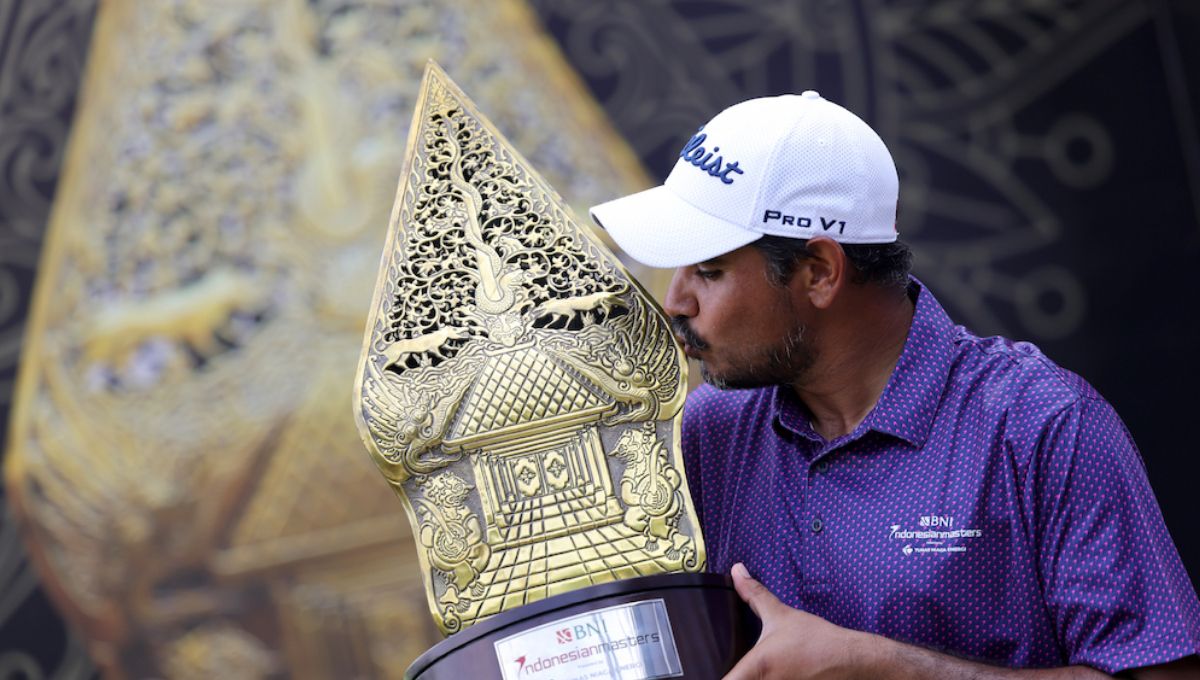 Atlet India, Gaganjeet Bhullar berhasil menjadi juara turnamen Indonesia Masters 2023 di Jakarta, Minggu (19/11/23). Copyright: © Dok.Indonesia Masters 2023