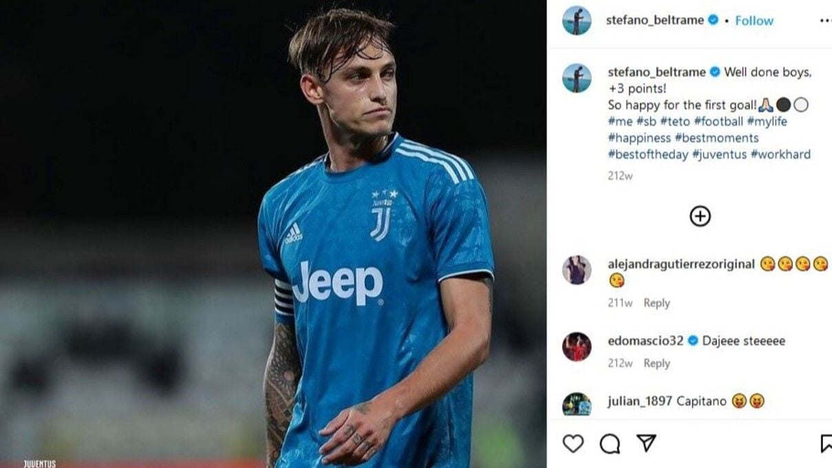 Stefano Beltrame, rekrutan anyar Persib Bandung saat masih berseragam Juventus. (Foto: IG @stefano_beltrame) Copyright: © Instagram @stefano_beltrame