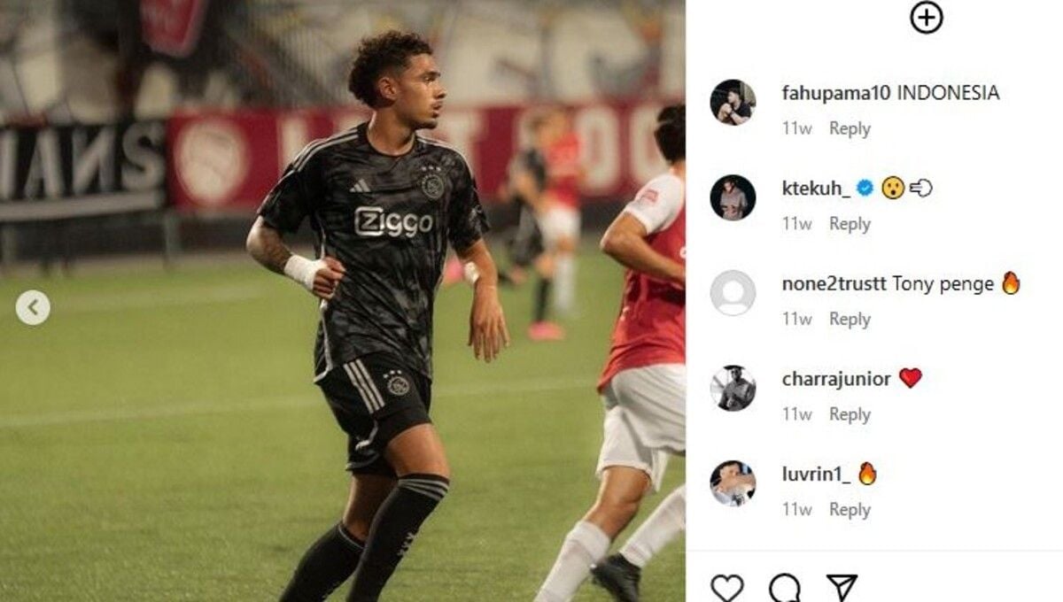 Tristan Gooijer, pemain keturunan Indonesia di Belanda, yang membela Jong Ajax. (Foto: IG @tristangooijer) Copyright: © Instagram @tristangooijer