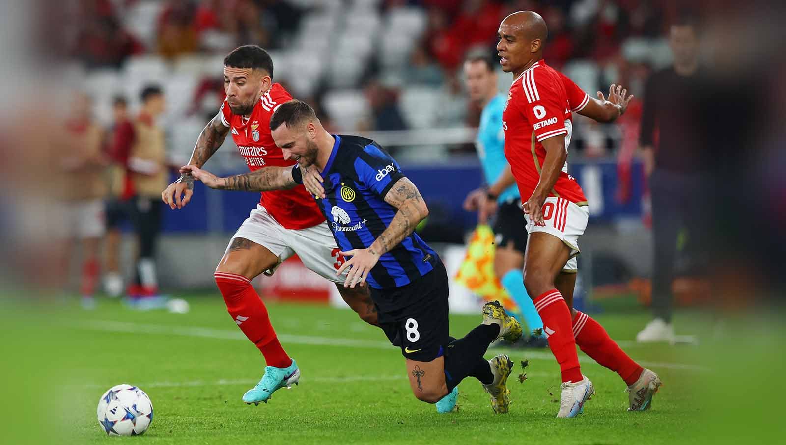 Pemain Inter Milan, Marko Arnautovic. (Foto: REUTERS/Pedro Nunes) Copyright: © REUTERS/Pedro Nunes