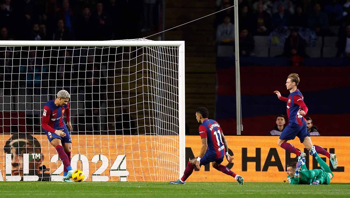 Eric Garcia dapat tampil dalam pertandingan antara Barcelona vs Girona dalam lanjutan Liga Spanyol (La Liga) 2023/2024 dan itu diakui sebagai kesalahan. Copyright: © REUTERS/Albert Gea