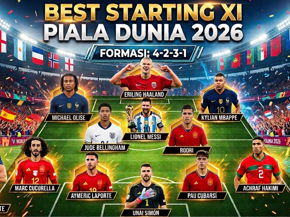 Best Starting XI Piala Dunia 2026 Versi INDOSPORT