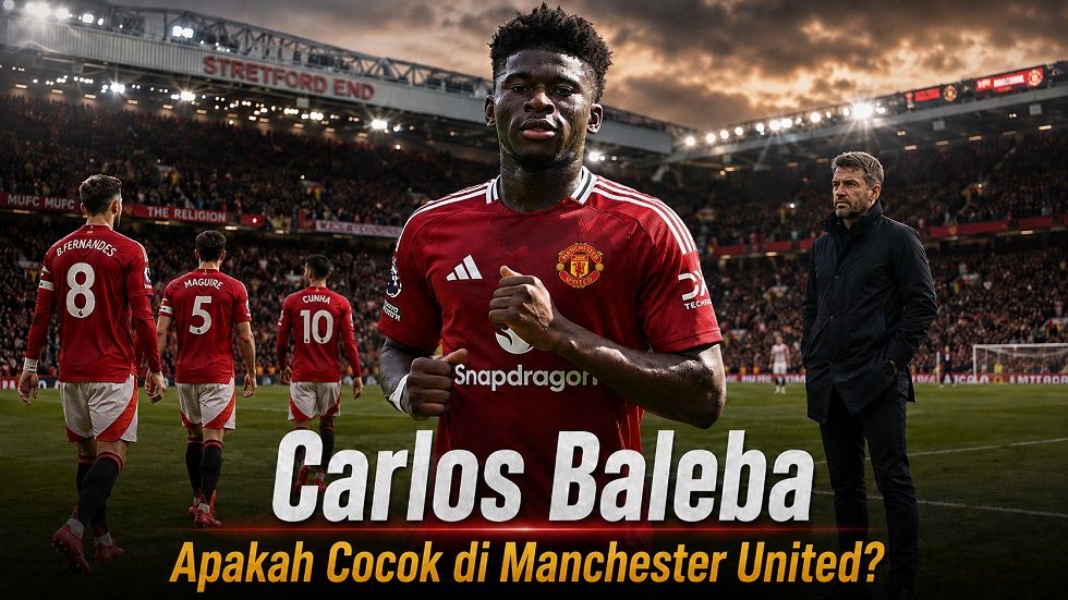 Carlos Baleba bergabung ke Manchester United pada bursa transfer musim panas 2026. Copyright: &copy; ChatGPT