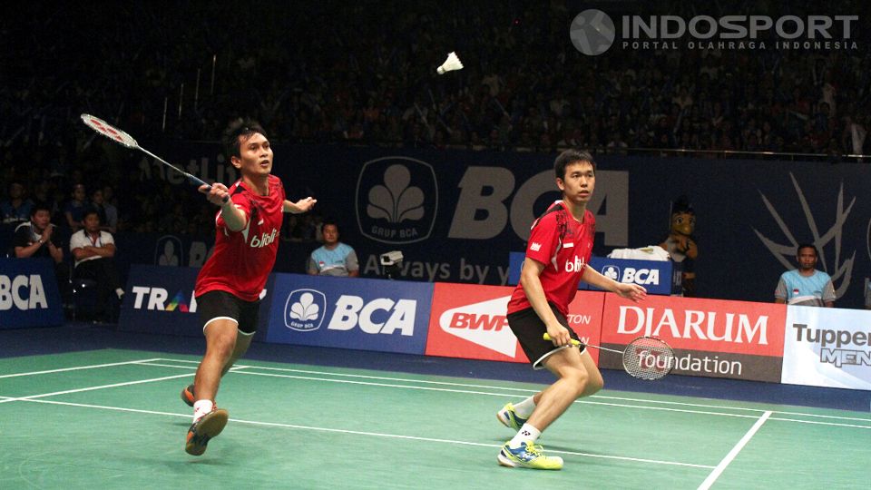 Mohammad Ahsan/Hendra Setiawan (Indonesia) Copyright: &copy; Herry Ibrahim / INDOSPORT