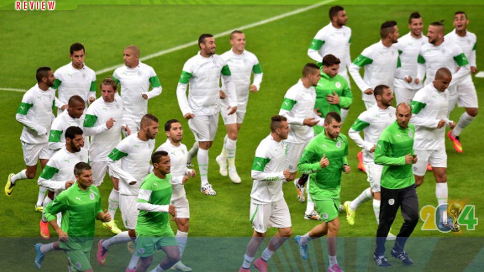 Timnas Aljazair tengah menjalani latihan persiapan untuk hadapi laga kontra Korea Selatan. Copyright: &copy; eggy/indosport/gettyimages