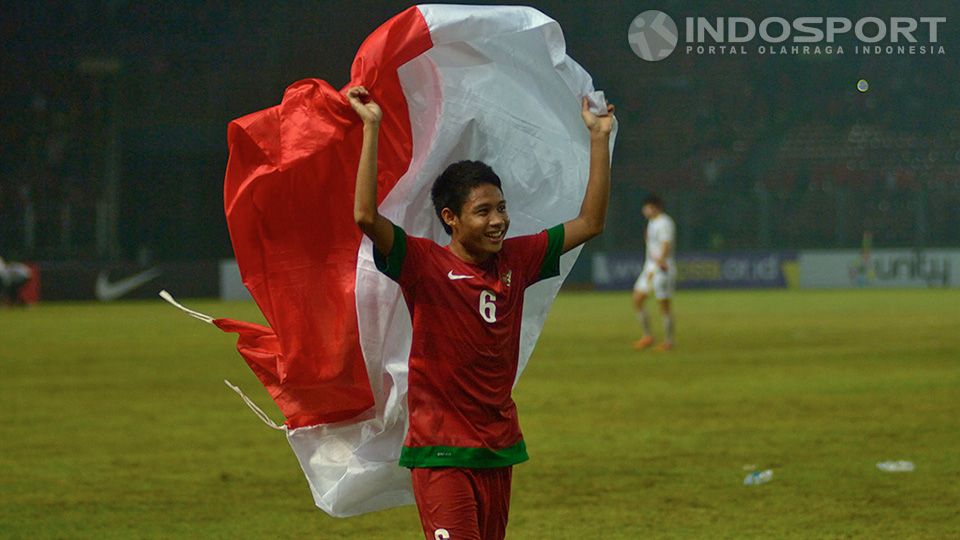 Evan Dimas, jebolan Timnas Indonesia U-19 saat juara Piala AFF U-19 2013 silam. Copyright: © Ratno Prasetyo/ INDOSPORT