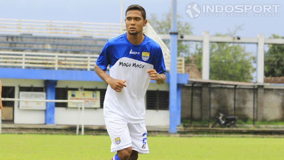 Pemain yang pernah ikut seleksi di Persib Bandung Maycon Calijuri. Copyright: © Ginanjar/Indosport