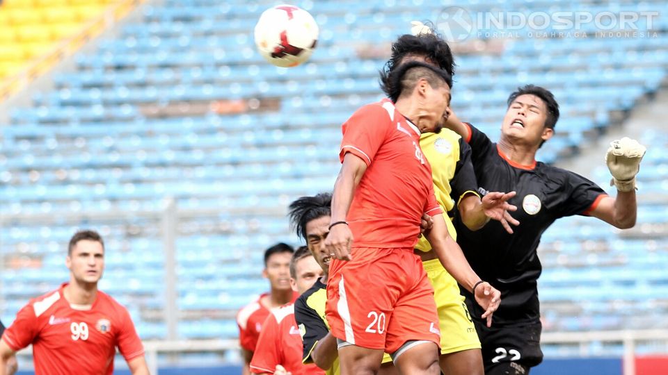 Persija Jakarta saat berduel melawan Martapura FC di partai uji coba. Copyright: &copy; Herry Ibrahim/INDOSPORT