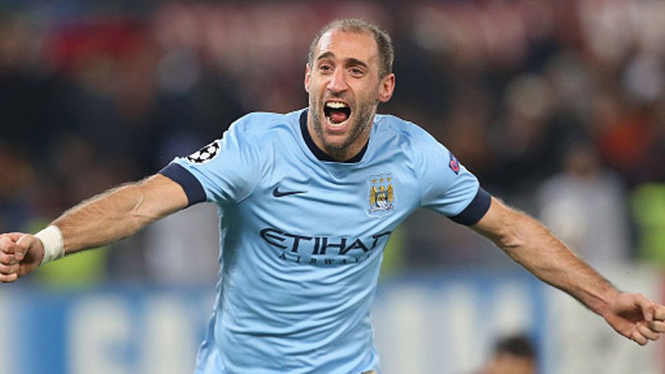 Pablo Zapaleta saat masih memperkuat Manchester City. Copyright: © GETTY IMAGES