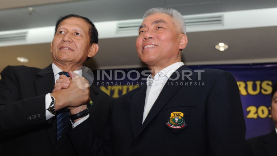 Alex Tirta saat disahkan menjadi Ketum Pengprov Persatuan Bulutangkis Seluruh Indonesia (PBSI) di DKI. Copyright: © Ratno Prasetyo/INDOSPORT