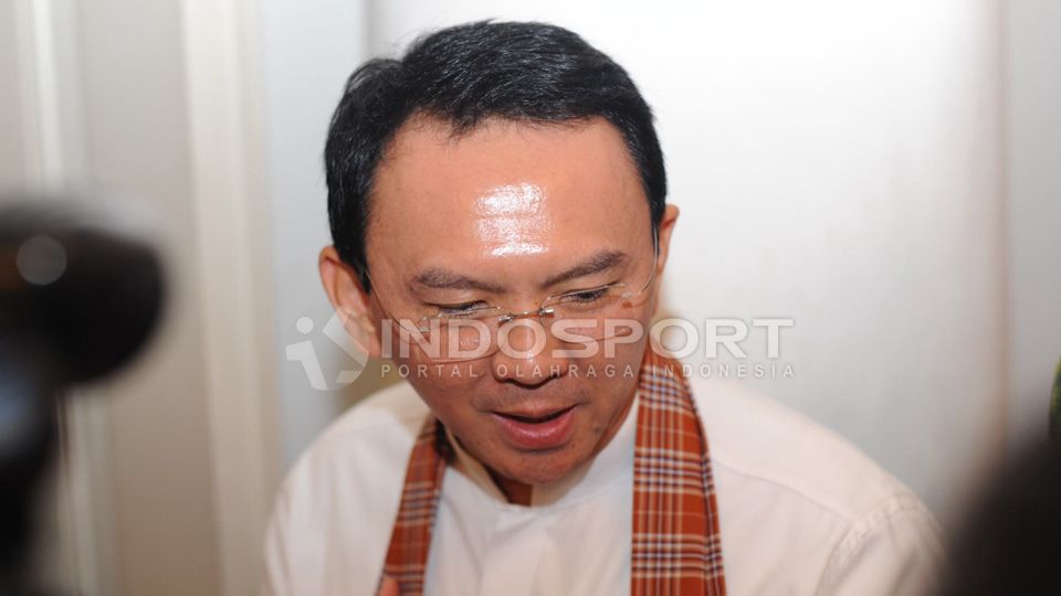 Nama Basuki Tjahaja Purnama terseret ke bursa calon pemimpin ibu kota baru. Foto: Ratno Prasetyo/INDOSPORT. Copyright: © Ratno Prasetyo/INDOSPORT